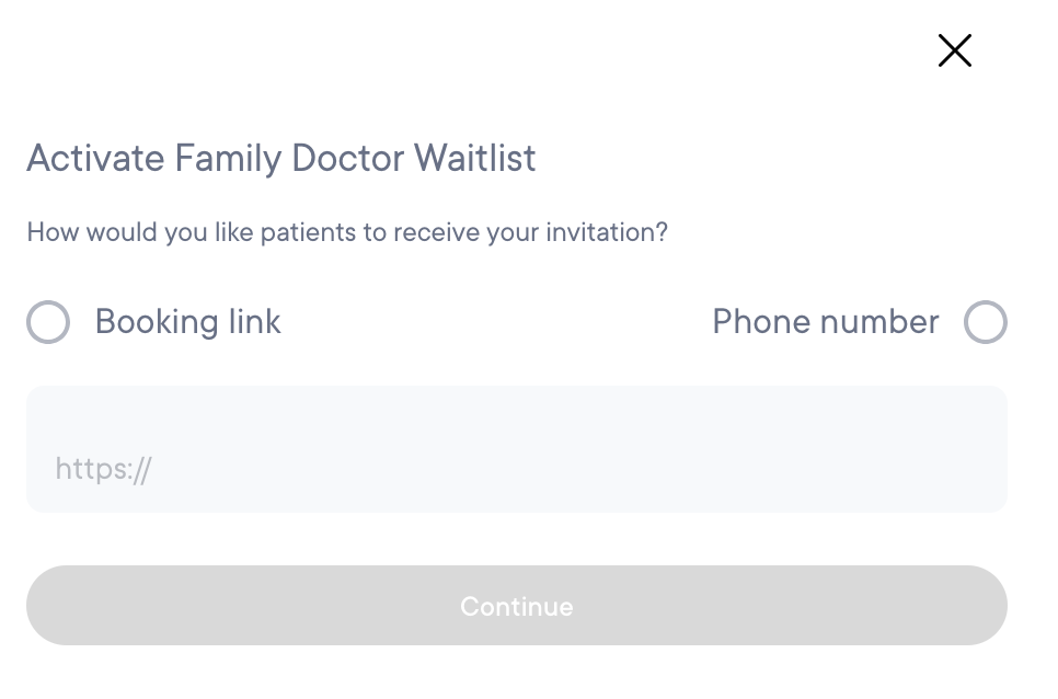 family doctor wait list